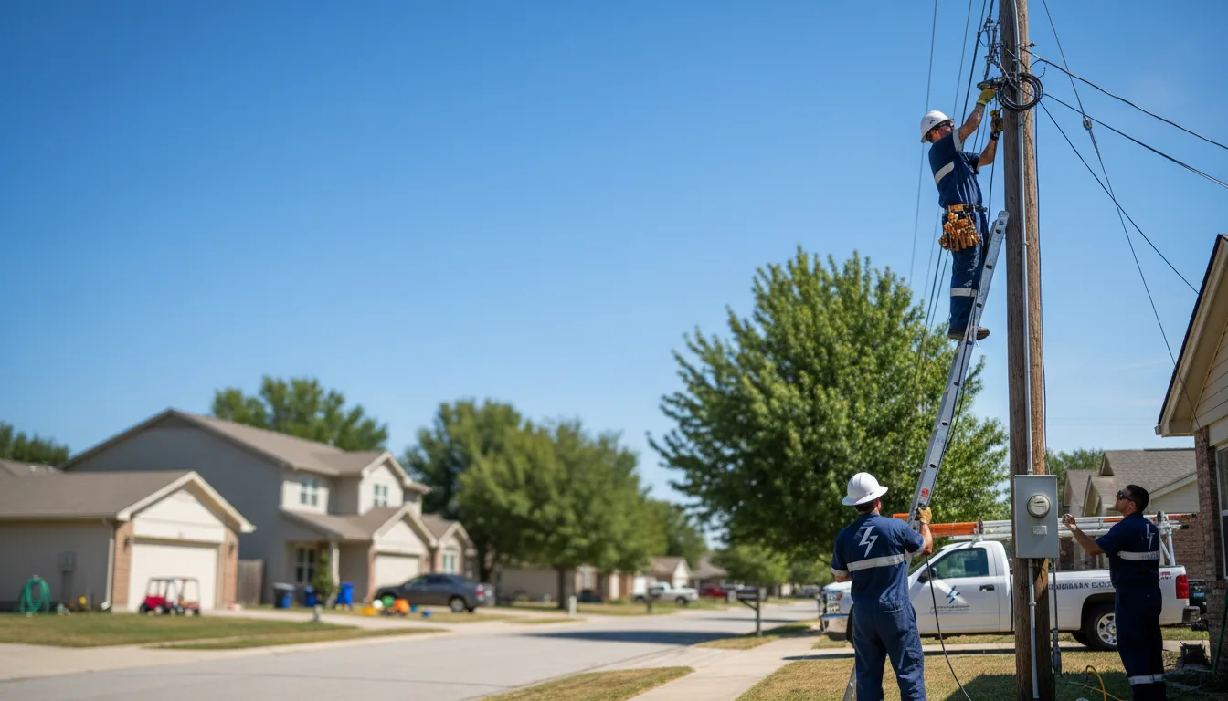 Residential electrician providing installation services in Kensett, AR